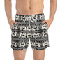 SPARTACUS Imprinted 5-6" Inseam Swim Trunks - Onyx