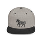 VERS UNICORN Flat Bill Snapback - Onyx Silhouette Design