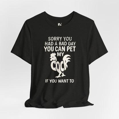 PET MY COCK Jersey Tee - Bone Design