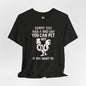 PET MY COCK Jersey Tee - Bone Design