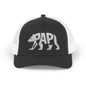PAPI BEAR Snapback Trucker Cap - Bone Silhouette Design