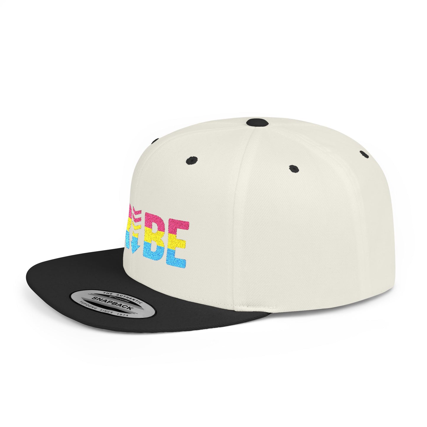 TRIBE Logo Flat Bill Snapback — Pansexual Pride Design