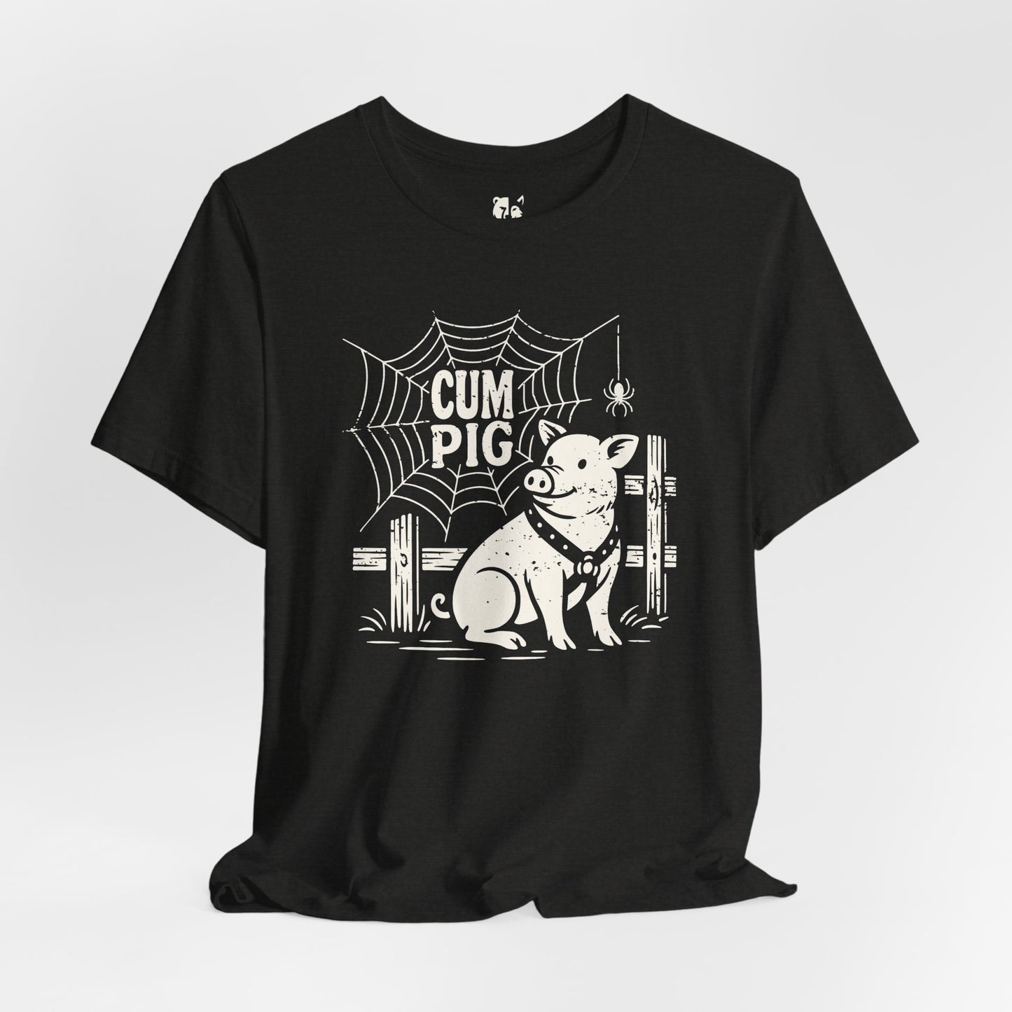 CUM PIG Jersey Tee - Bone Design
