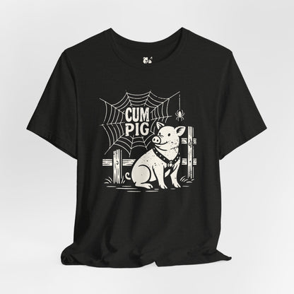 CUM PIG Jersey Tee - Bone Design