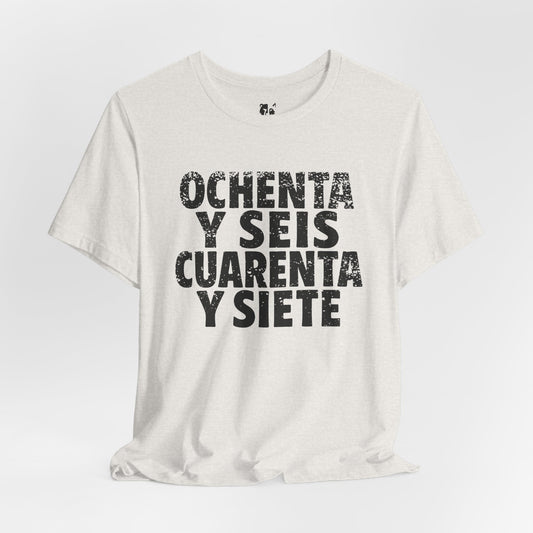 8647 (Español) Jersey Tee - Onyx Design