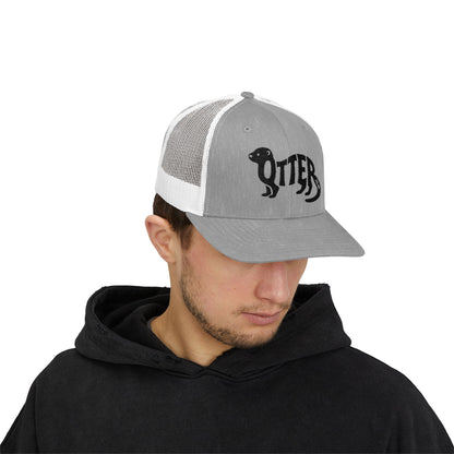 OTTER Snapback Trucker Cap - Onyx Silhouette Design