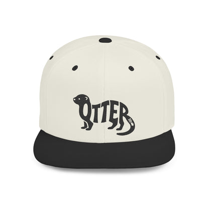OTTER Flat Bill Snapback — Onyx Silhouette Design