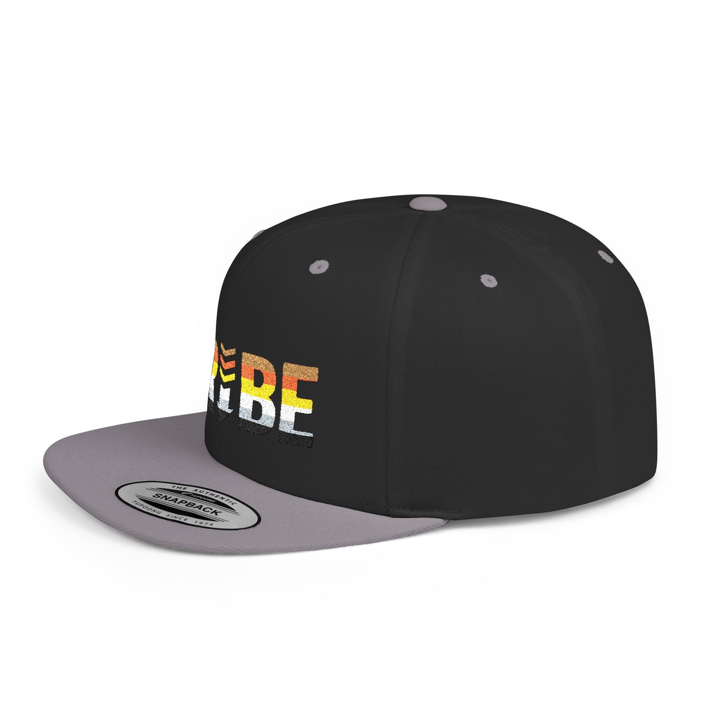 TRIBE Logo Flat Bill Snapback — Bear & Cub Pride Design