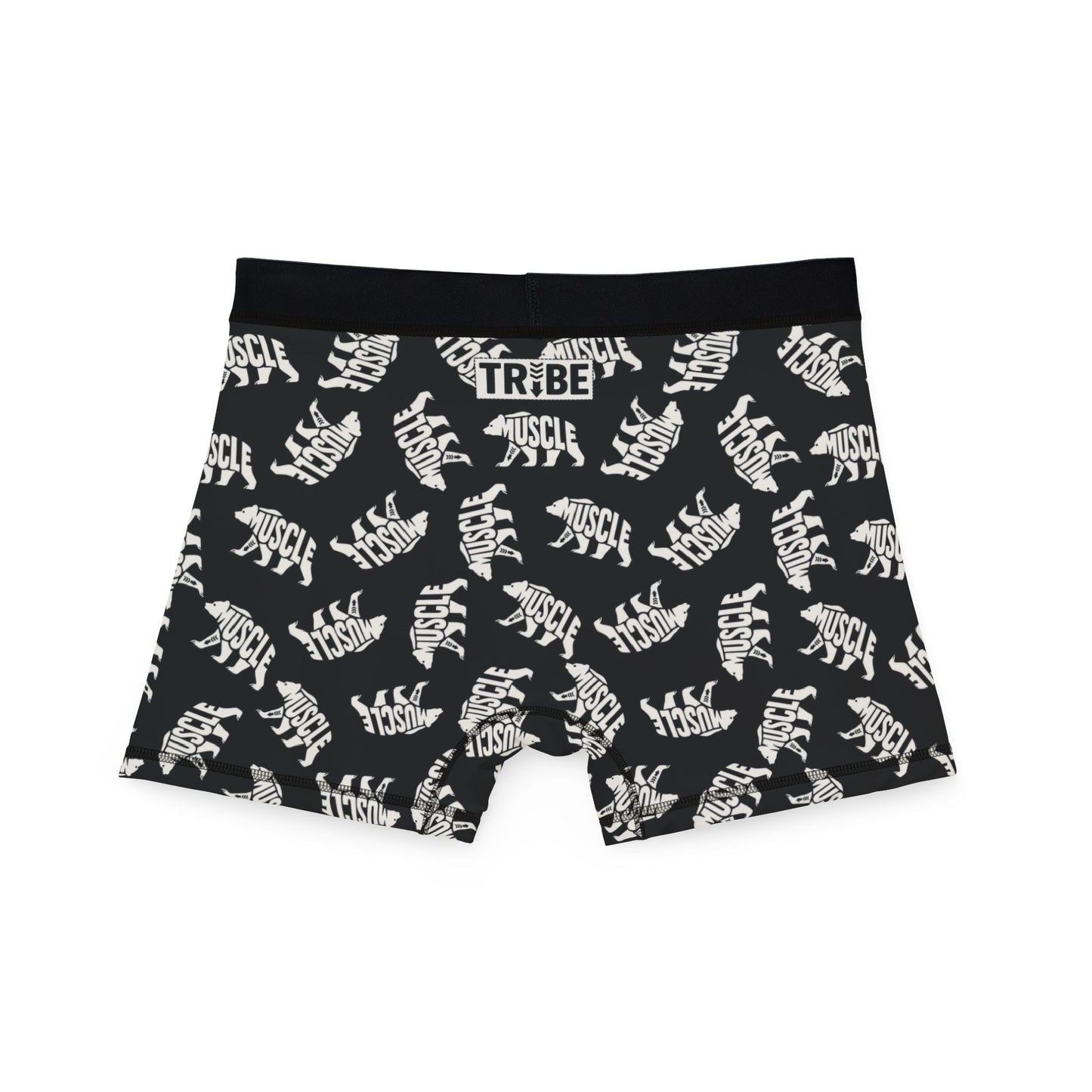 MUSCLE BEAR Men's Boxer Briefs - Onyx