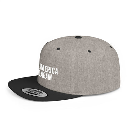 MARA Flat Bill Snapback — Bone Design