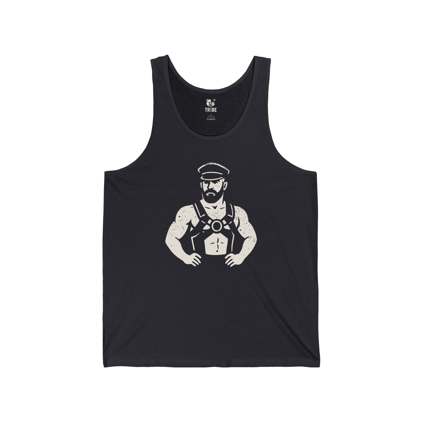 DOMINIC Jersey Tank - Bone Silhouette Design