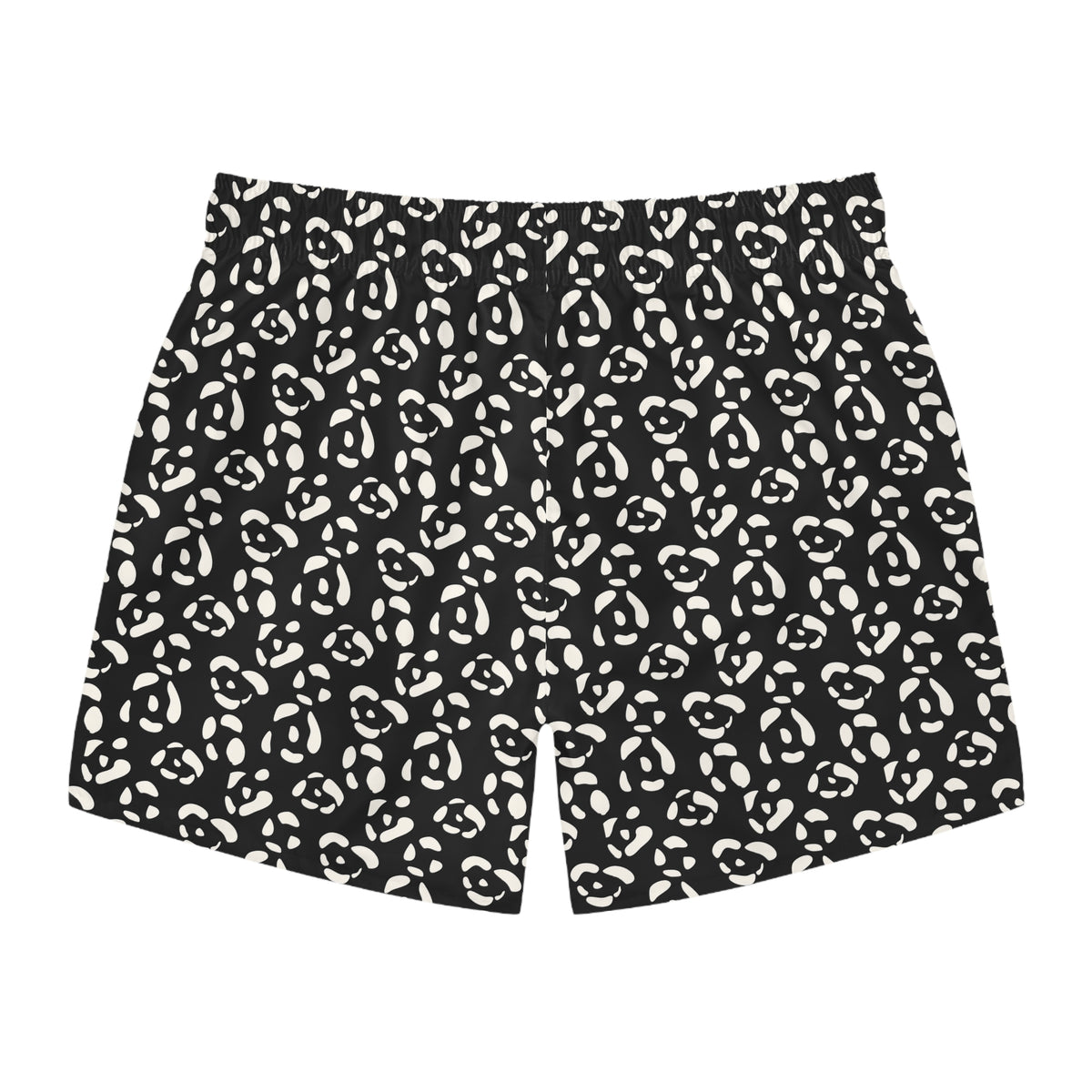 LEOPARD Imprinted 5-6" Inseam Swim Trunks - Onyx