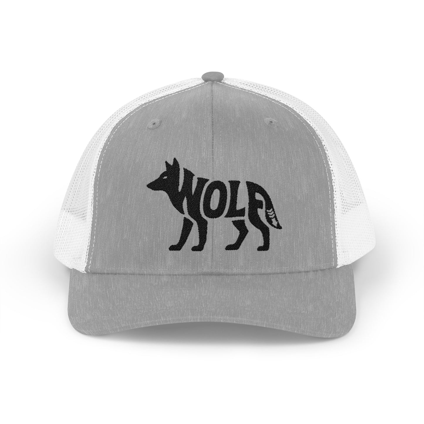 WOLF Snapback Trucker Cap - Onyx Silhouette Design