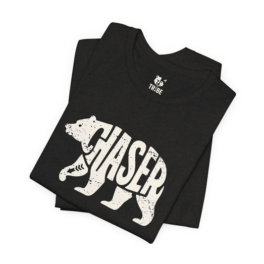 BEAR CHASER Jersey Tee - Bone Silhouette Design