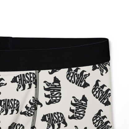 BEAR CHASER Men's Boxer Briefs - Bone