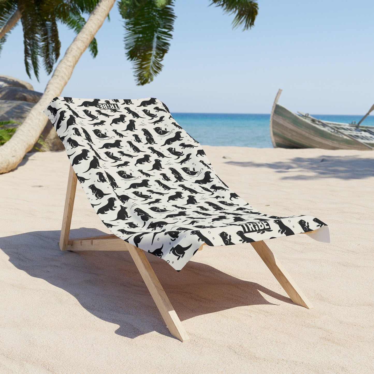 OTTERLY ADORABLE Beach Towel - Bone