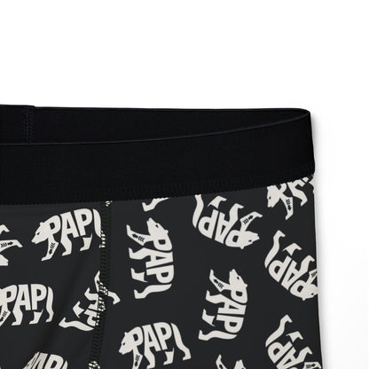 PAPI BEAR Men's Boxer Briefs - Onyx