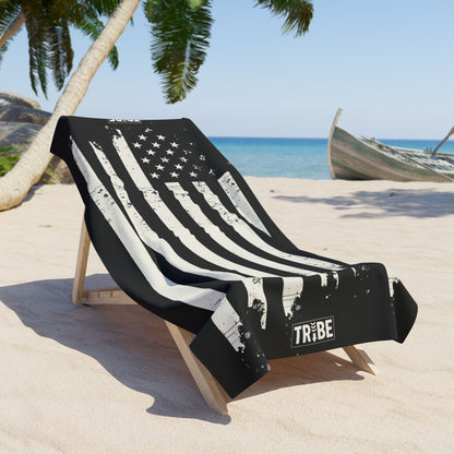 BARS-N-STARS Beach Towel - Onyx & Bone