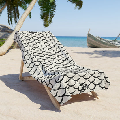 FISH FISH BISH Beach Towel - Bone