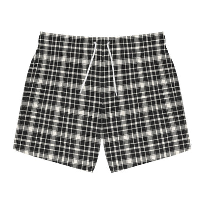 TARTAN Imprinted 5-6" Inseam Swim Trunks - Onyx