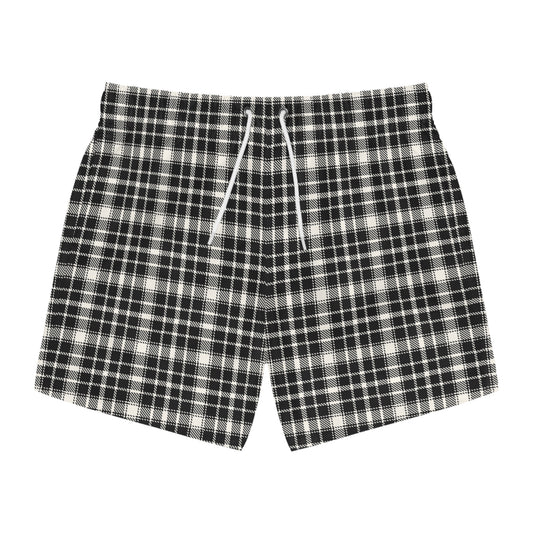 TARTAN Imprinted 5-6" Inseam Swim Trunks - Onyx
