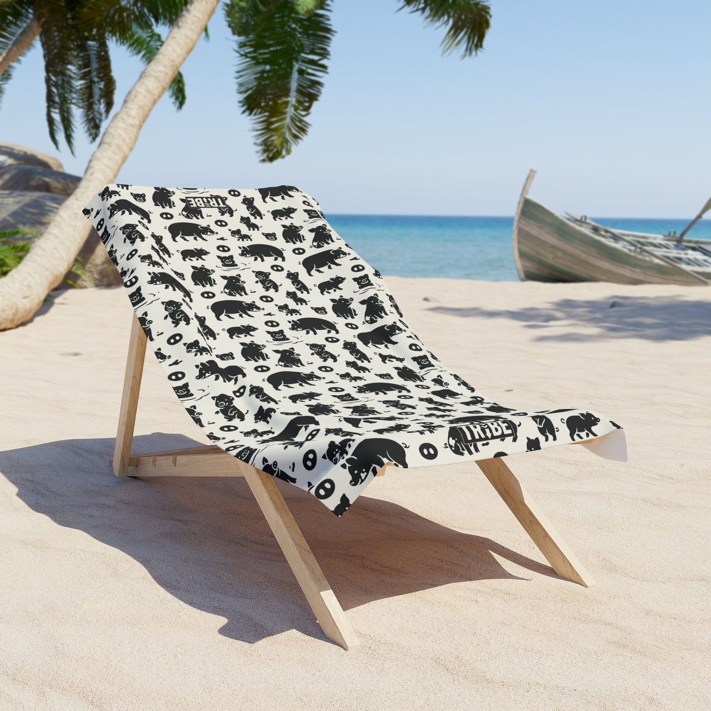 LITTLE PIGGY Beach Towel - Bone