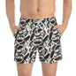 SHIT IS BANANAS Imprinted 5-6" Inseam Swim Trunks - Bone