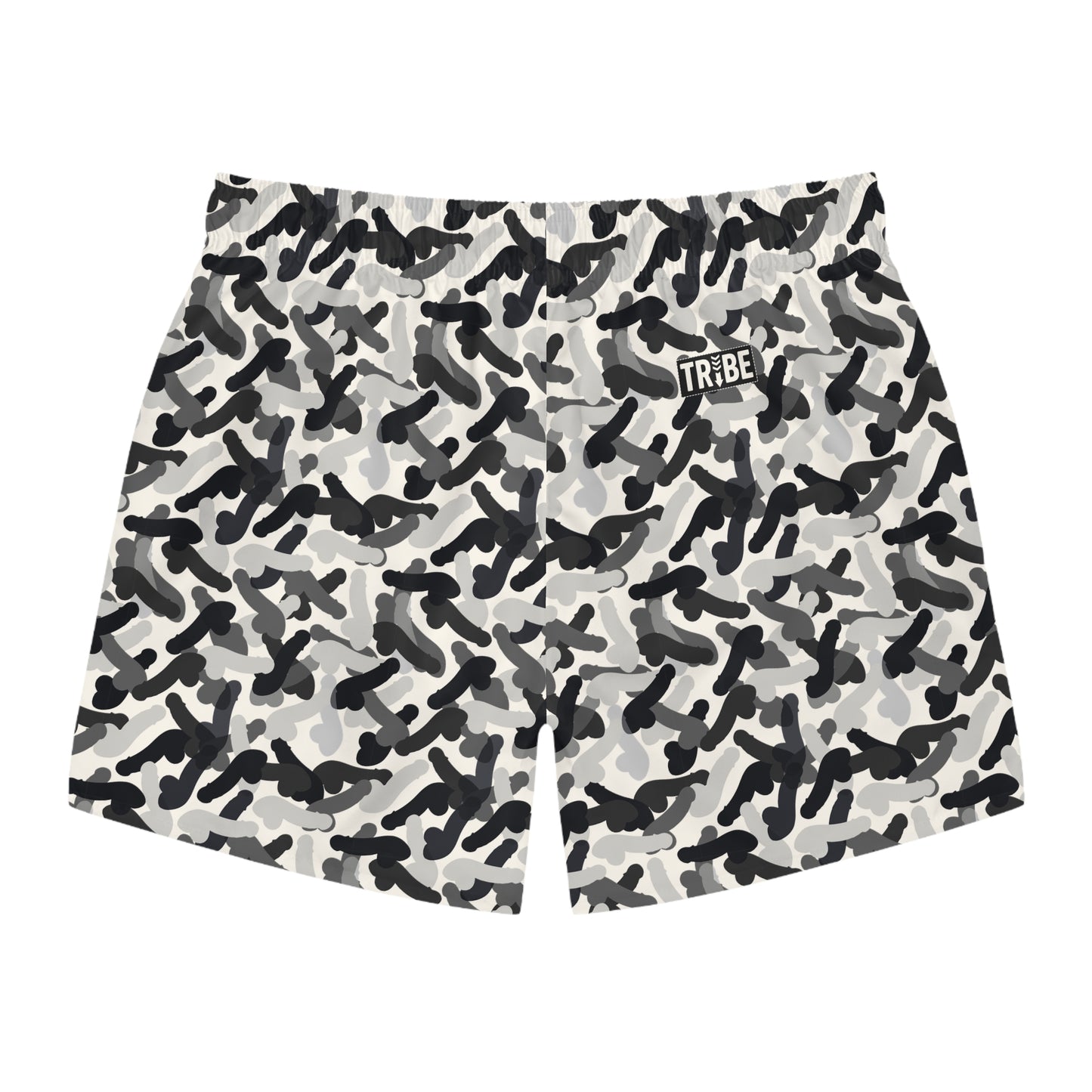 CAMOPHALLUS Imprinted 5-6" Inseam Swim Trunks - Bone