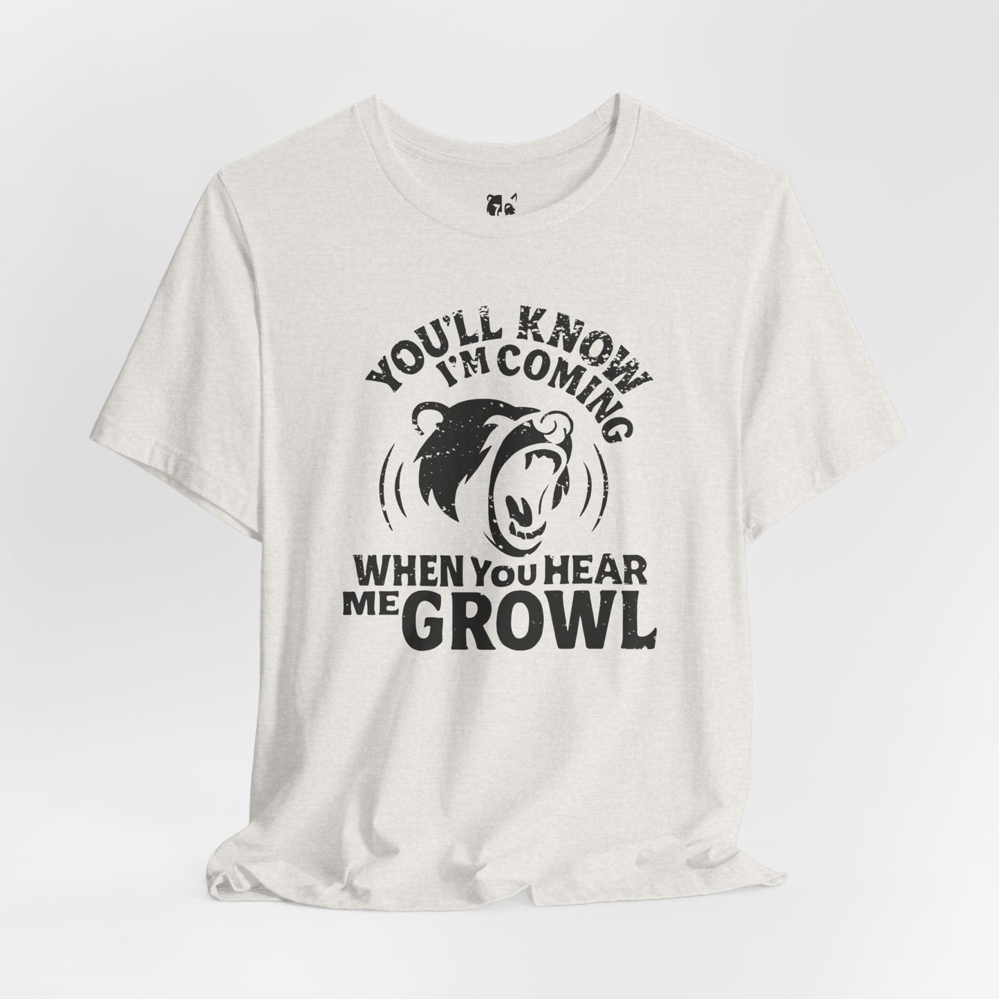 HEAR ME GROWL Jersey Tee - Onyx Design