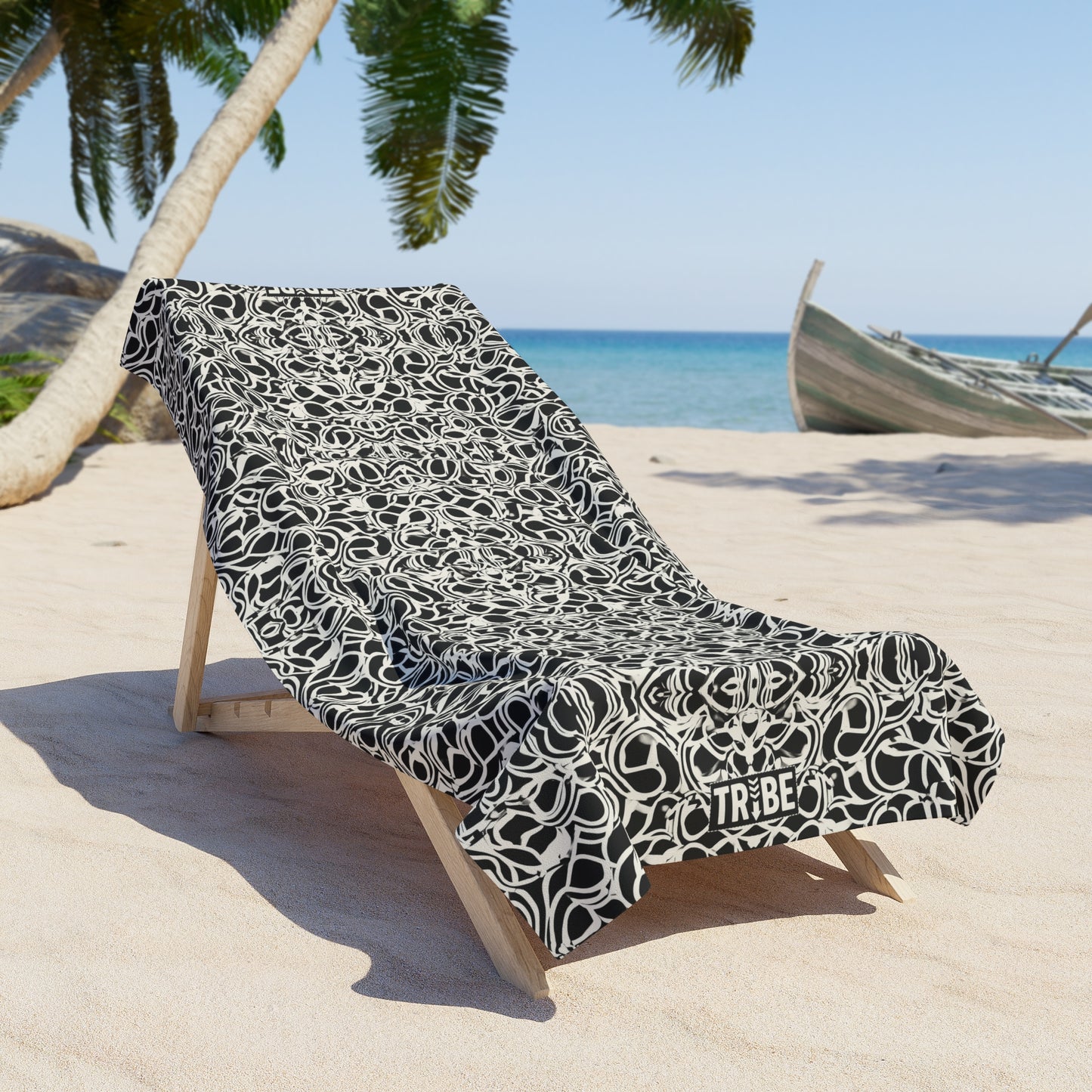 SCRIBBLES Beach Towel - Onyx