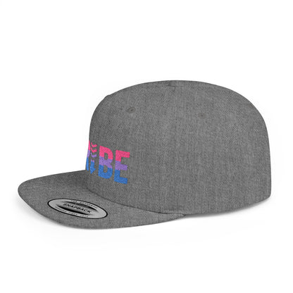 TRIBE Logo Flat Bill Snapback — Bisexual Pride Design