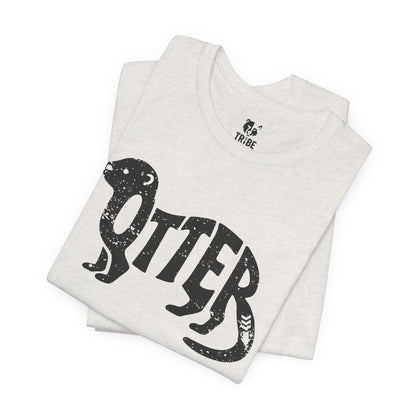 OTTER Jersey Tee - Onyx Silhouette Design