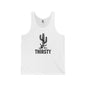 THIRSTY Jersey Tank - Onyx Silhouette Design