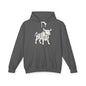 HUNG BULL Lightweight Hoodie - Bone Silhouette Design