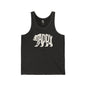 DADDY BEAR Jersey Tank - Bone Silhouette Design
