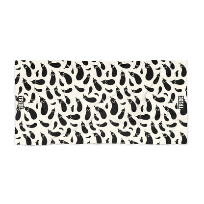 AUBERGINE Beach Towel - Bone
