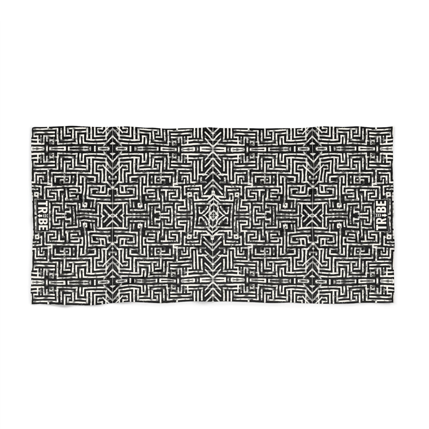 LABYRINTH Beach Towel - Onyx