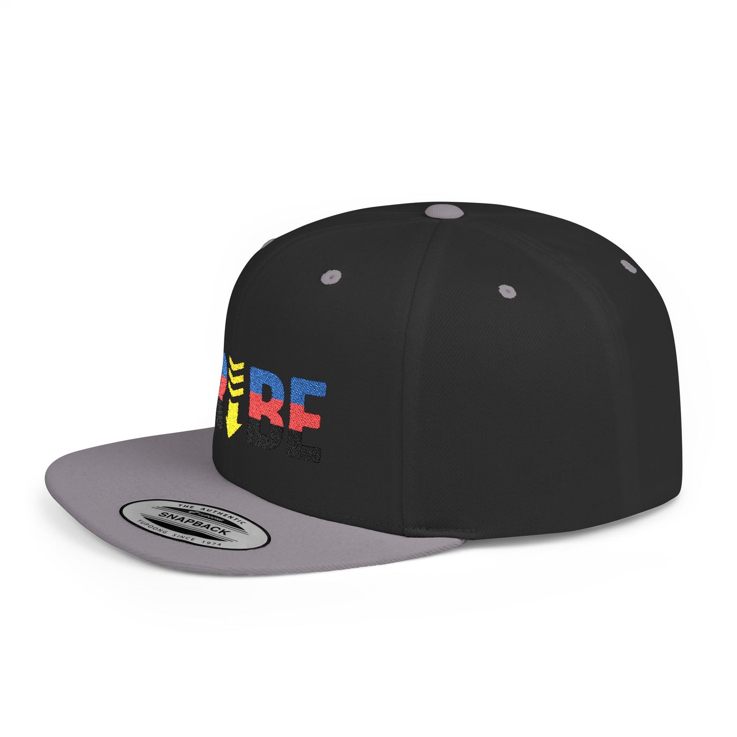 TRIBE Logo Flat Bill Snapback — Polyamory Pride Design