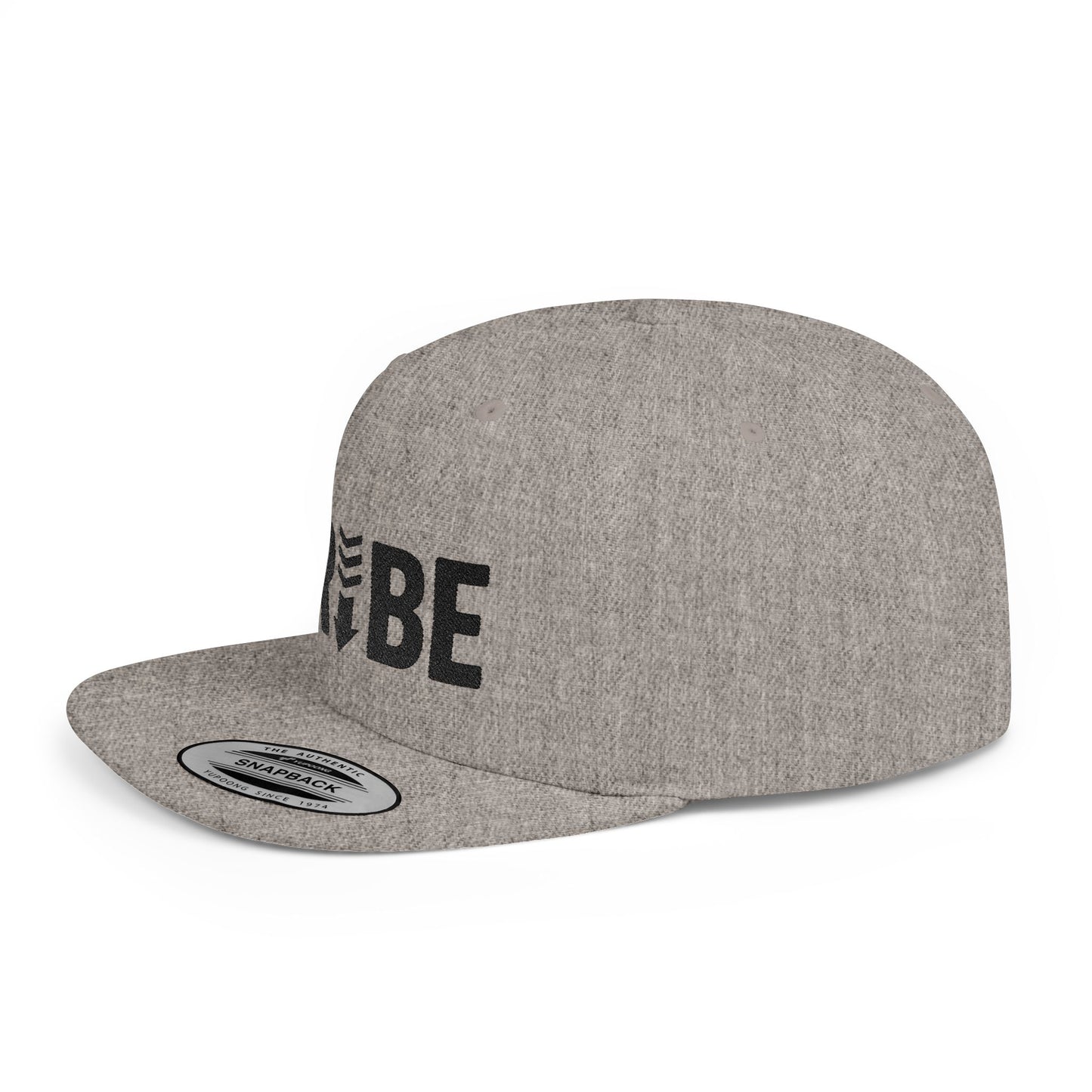 TRIBE Logo Flat Bill Snapback — Onyx Design