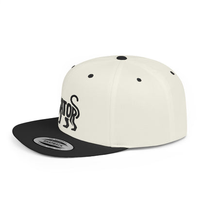 MONKEY BATOR Flat Bill Snapback — Onyx Silhouette Design