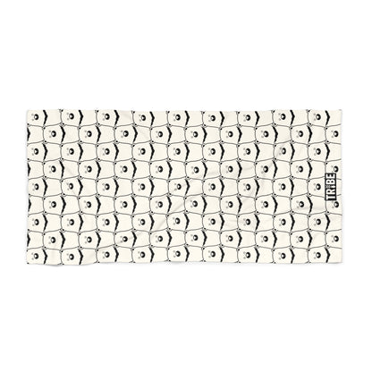 BEAR STARE Beach Towel - Bone