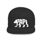 PAPI BEAR Flat Bill Snapback — Bone Silhouette Design