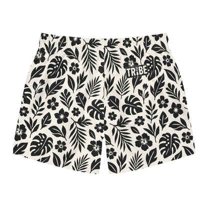 PARADISE Imprinted 5-6" Inseam Swim Trunks - Bone