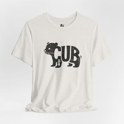 BEAR CUB Jersey Tee - Onyx Silhouette Design
