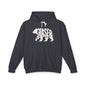 BEAR CHASER Lightweight Hoodie - Bone Silhouette Design