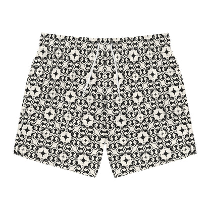 PORTUGAY Imprinted 5-6" Inseam Swim Trunks - Bone