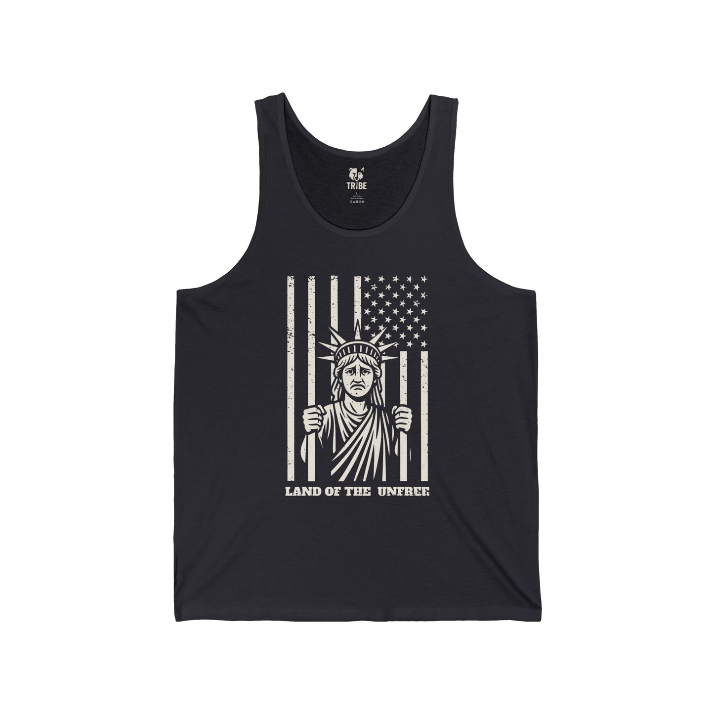UNFREE Jersey Tank - Bone Silhouette Design