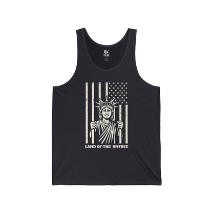 UNFREE Jersey Tank - Bone Silhouette Design