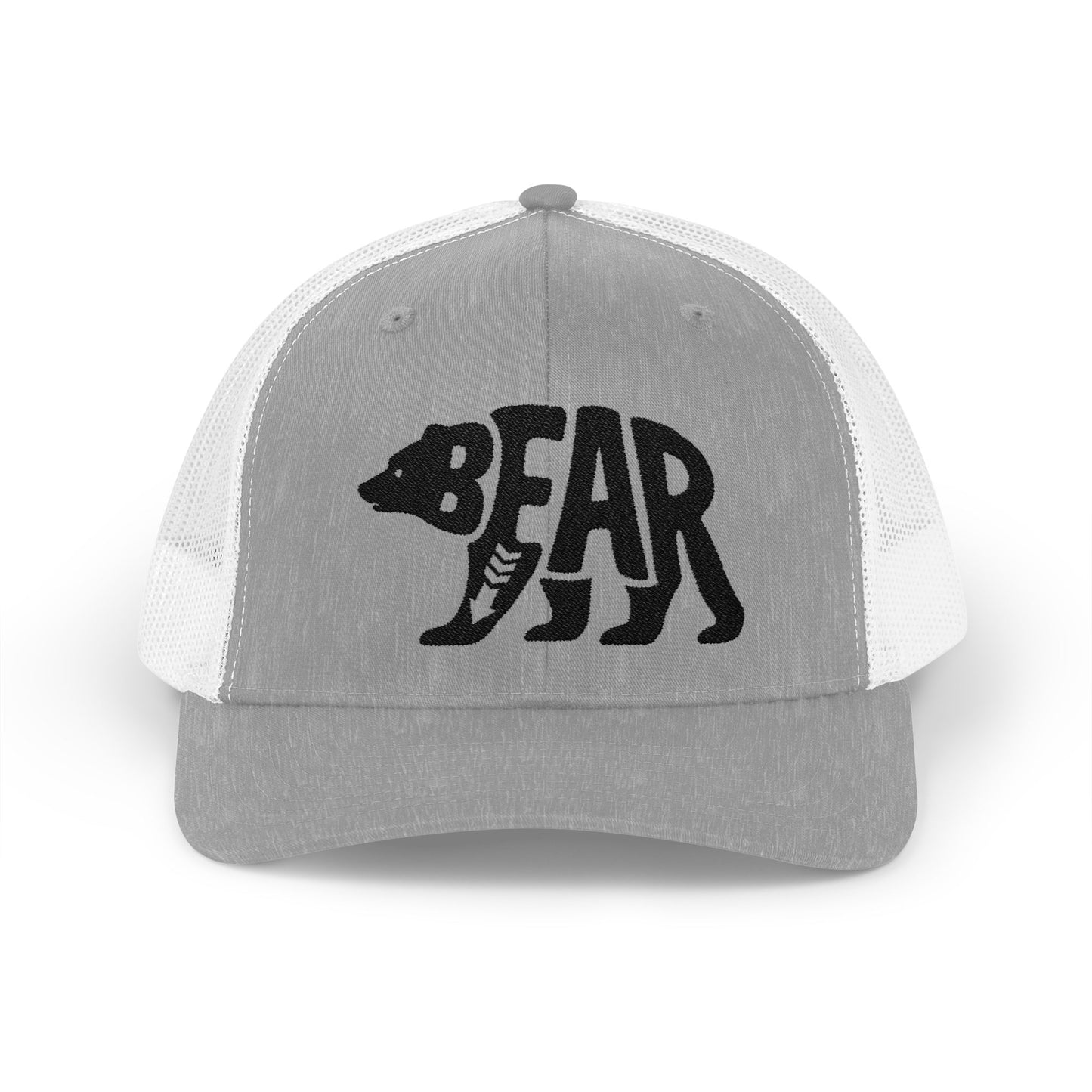 BEAR Snapback Trucker Cap - Onyx Silhouette Design