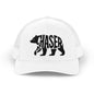 BEAR CHASER Snapback Trucker Cap - Onyx Silhouette Design
